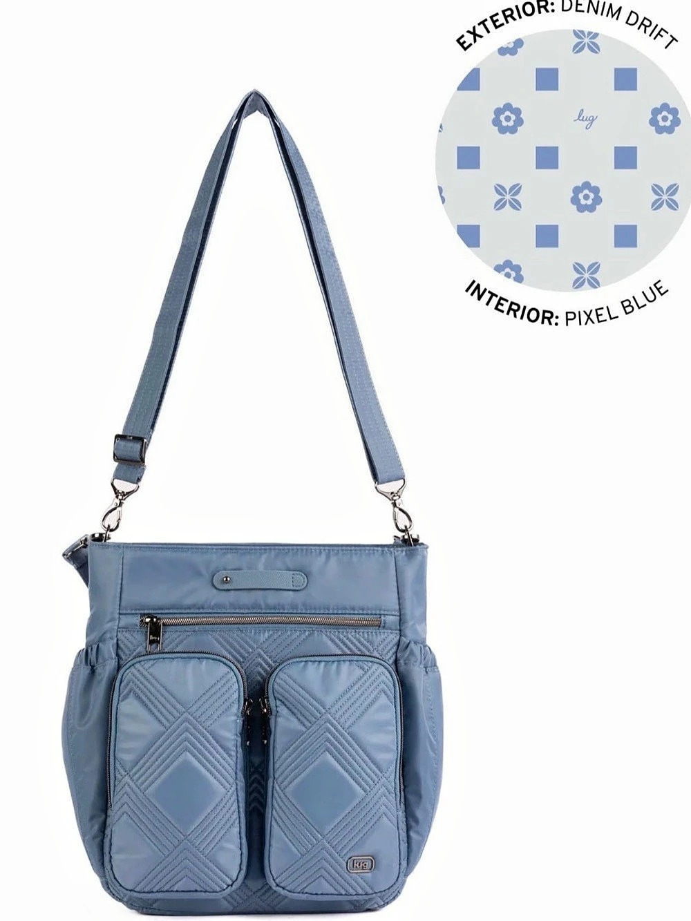 Lug Toodles Medium Tote/crossbody. Denim Drift. NWT